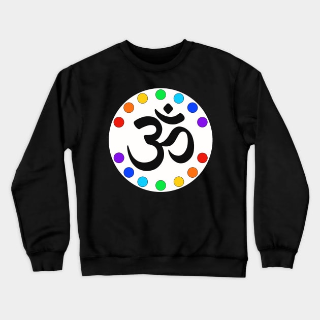 Chakra Om Crewneck Sweatshirt by Art by New Moon 